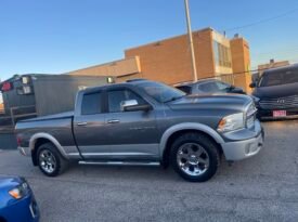 2012 DODGE RAM 1500 4WD LARAMIE V8 ,5.7L QUAID Cab 6.4FT BOX 4 Dr Auto 5 Passenger Leather Sunroof Alloy Wheels Bluetooth Rear View Camra Navigaction Certified
